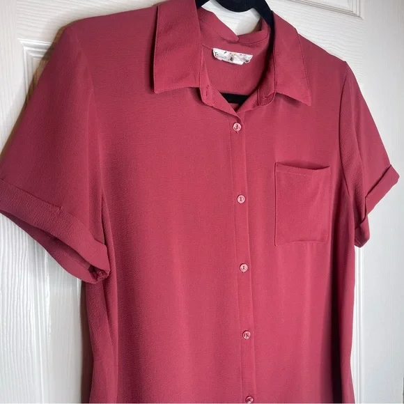 Pink Rose Maroon Top - Picture 2 of 5